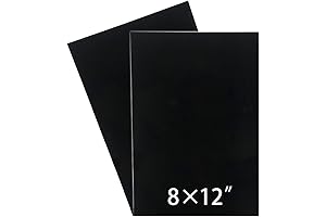 2 Pcs Black Acrylic Sheet 8 x12x 0.04" - Your DIY and Crafting Essential