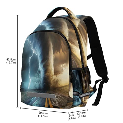 Powerful Tornado Backpack for Girls Kids Boys School Bookbags,Student Laptop Backpack Carrying Bag Casual Lightweight Travel Sports Day Packs2