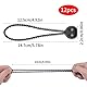 12 Stück Planenklammern Multifunktion Zeltplane Clips Markisenklemme mit 12 Stück Bungee-Seil für Zelte,Abdeckungen,Markisen,Banner, Bootfahren, Gartenarbeit, Vordächer