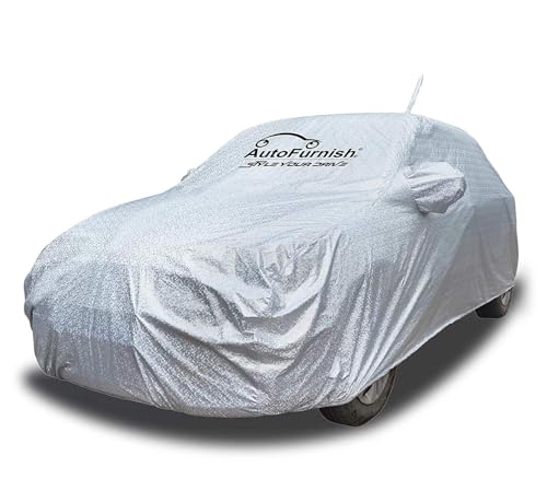 Image of Autofurnish Aero Waterproof Heat Resistant Mirror and Antenna Pocket Car Body Cover Compatible with Maruti Invicto 2024 - Aero Silver