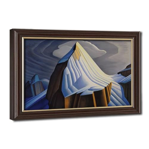 Poster Mt Lefroy Lawren Stewart Harris cadre suspendu pour habiller un petit mur en toile