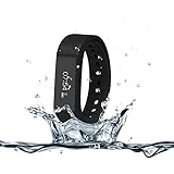 007plus T5 Plus Fitness Tracker Health Sleep Monitor Pedometer Activity Tracker Wristband, Black