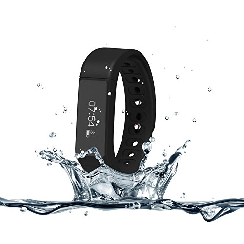 007plus T5 Plus Fitness Tracker Health Sleep Monitor Pedometer Activity Tracker Wristband, Black