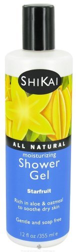 Shikai All Natural Moisturizing Shower Gel, Starfruit, 12 Oz