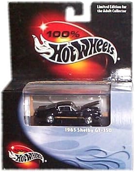 100% Hot Wheels - Limited Edition Cool Collectibles Series - 1965 Shelby GT-350 Black - Mounted in Display Case