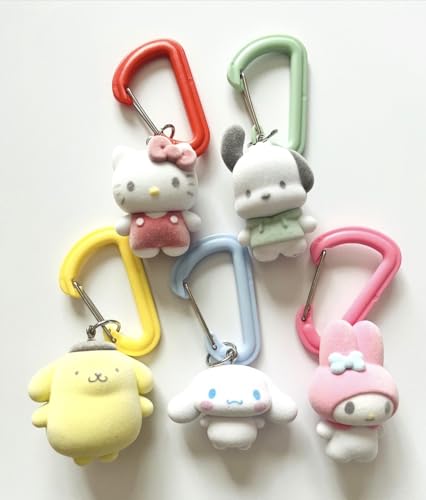 カラフルカラビナマスコットチャーム【全5種フルコンプ】ガチャ ※カプセルは付きません サン