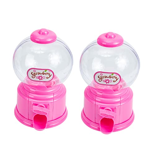 Toyvian 2pezzi Distributore Gomme Da Masticare in Plastica Mini Distributore Caramelle Per Ragazzo Giocattoli -caramelle Macchina Gumball Facile Da Trasportare