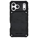 Pelican Shield iPhone 17 Pro Max Case [Compatible with MagSafe] Rugged Phone Case w/ 24ft Military-Grade Drop Protection - Heavy Duty Phone Cover w/Belt Clip Holster for iPhone 17 Pro Max - Carbon