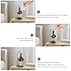 WD&CD Duftlampe aus Keramik, Aromalampe Teelichthalter mit der Candle Löffel Aroma Diffuser Schwarz