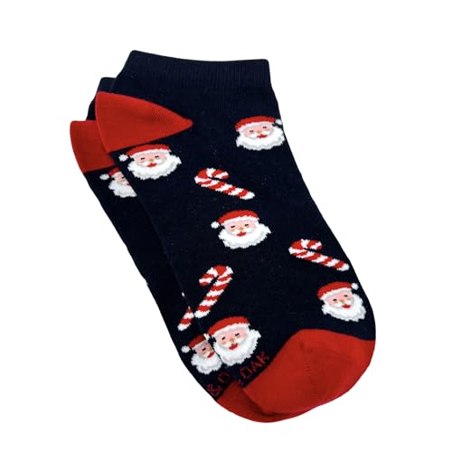 Image of Mint & Oak Low Cut Ankle Women Socks, Christmas Gift Quirky Socks For Friends, Cute Funky Socks, Christmas Secret Santa Gifts For Women
