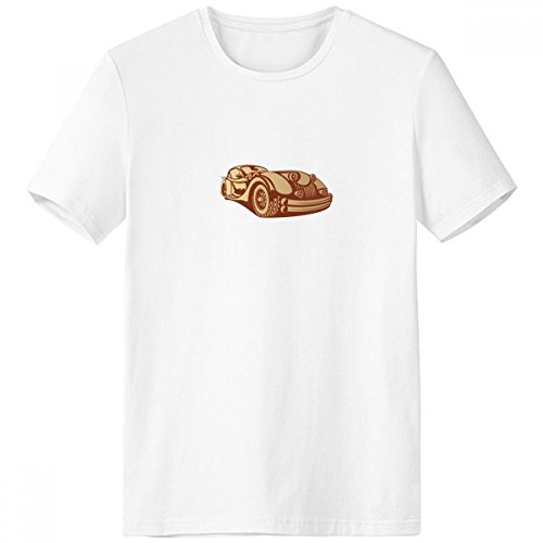 T-shirt homme manches courtes sport confort blanc motif voiture classique XXXL
