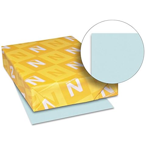 Neenah Paper 49521 Exact Index Card Stock, 110lb, 8 1/2 x 11, Blue, 250 Sheets Cover
