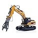 wheelfun US in Stock, HUINA New Upgrade 580 1/14 Metal Excavator Model Engineering Vehicle Electric Ball Grabber 360° Rotating Shear Claw Sound Lights Hobby Grade Model for Ages 14+
