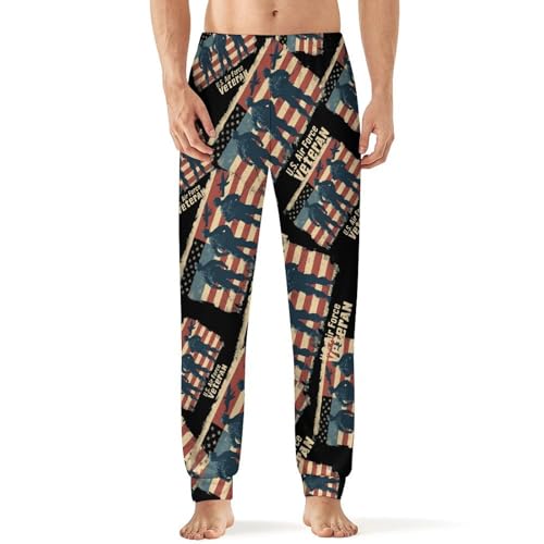 U.S Air-Force Army Men's Pajamas Pants Lightweight Sleep Lounge Pant Pjs Bottoms Casual Sleepwear