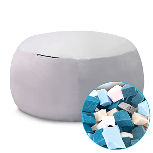 Rainbean Bean Bag Chair Filler, 60Lb Filling Shredded Memory Foam With Inner Liner,Easy To Install And Remove,High Elastic Density - Safe And Healthy,Fits 150Cm Giant Bean Bag Cover. (60Lb/27Kg) #TOP5