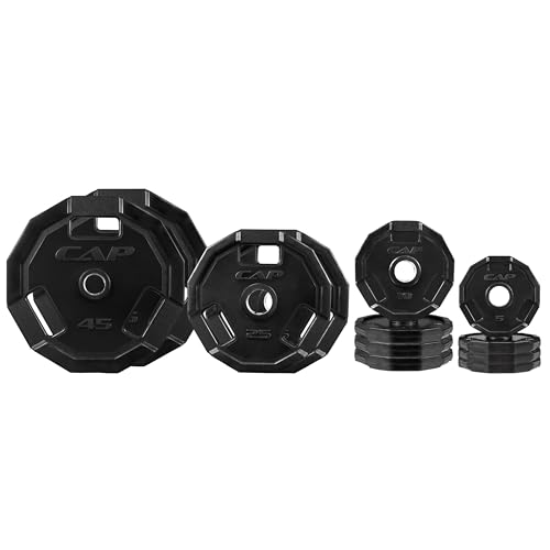 Image of CAP Barbell 2-Inch Olympic Cast Iron Plate Weight Set | 75-285 lbs | Multiple Options