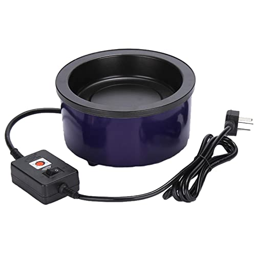 DIYホットメルトグルーポット、200W電気ホットグルースキレット調節可能な温度グルーポットボンディングツール、グルースティックペレットビーズ用