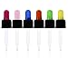 Year of Plenty Glass Eye Droppers for 10ml & 15ml Essential Oil Bottles | Set of 6 | Multicolored | Compatible with doTERRA, Young Living, Rocky MTN, Plant Therapy, Plant Guru, Edens Grdn, Aura Cacia