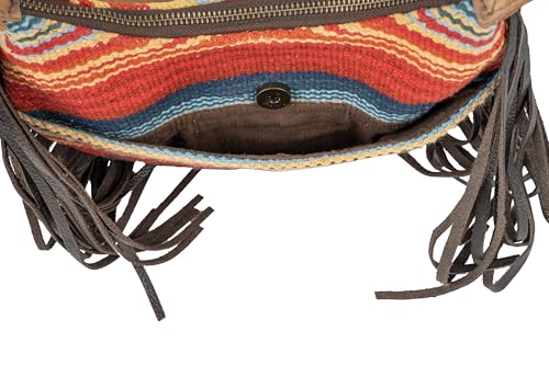 STS Ranchwear Chaynee Valley Serape Nellie Bag – Conceal Carry, Magnetic Snap Pocket, Stylish Fringe Accent, Multi4
