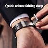 Getalia leather Watch Band Retro Oil Wax Leather,18mm 19mm 20mm 21mm 22mm Quick Release Foldover Clasp Watch Straps for Men and Women