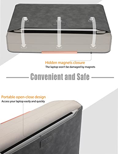 HYZUO 13 Inch Laptop Sleeve Case with Stand for MacBook Air 13 M5 A3449 M4 M3 M2 M1 2026-2018, 13" MacBook Neo 2026 A3404 - Image 4