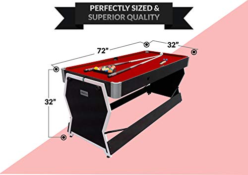 PUCK Cyclone 6-Foot 3-in-1 Multi Game Air Hockey/Billiard Table - Thumbnail 6