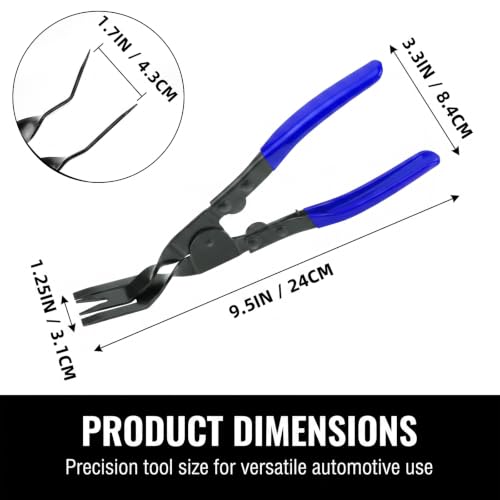 Car Trim Clip Removal Pliers, Car Push Pin & Panel Fastener Remover Tool,... - Image 2