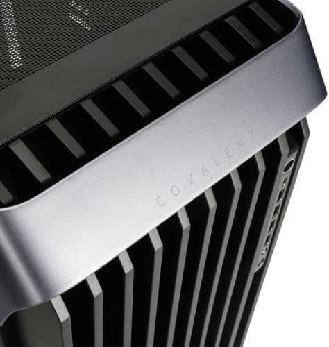 InWin Covalent Full Tower Case, AI Workstation & Gaming Case, MB up to EEB, 8 PCI-E Slots, GPU Support to 480mm, 4 Fans Pre-Installed (Up to 13 Fans), Radiator Up to 420mm, Solid Side Panel - 3