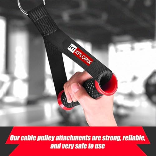 Image of Pair of Nylon Heavy Duty Cable Cross Handle for Cable Machine Attachment