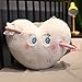 Xiaoahua Fall in Love Cuore Peluche Cuscino Battito Cardiaco Cuscino farcito Amore a Prima Vista Freccia Attraverso Il Cuore Divertente pisolino Cuscino per Dormire Circa 50 cm Bianco
