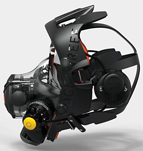 Ocean Reef Space Extender Full Face Mask W/Mercury Gsm Communication (Black, Medium/Large) #TOP3