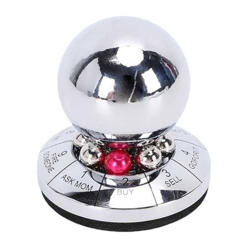 Bola de Metal para Tomar Decisiones, Hilanderos Inquietos, Juguete para Aliviar la Ansiedad de Escritorio, Bola Giratoria de Decoración de Escritorio de Descompresión con Función de Decisión