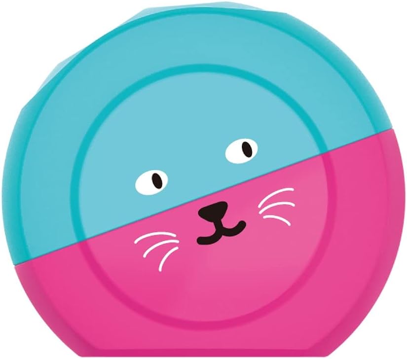 KEYROAD Speedy Snail Ergonomic Double Pencil Sharpener, 1 Piece, Plastic, Steel Blades, Pencils and Coloured Pencils, Blister Pack, Mixed Colours, for Nursery, Preschool and School