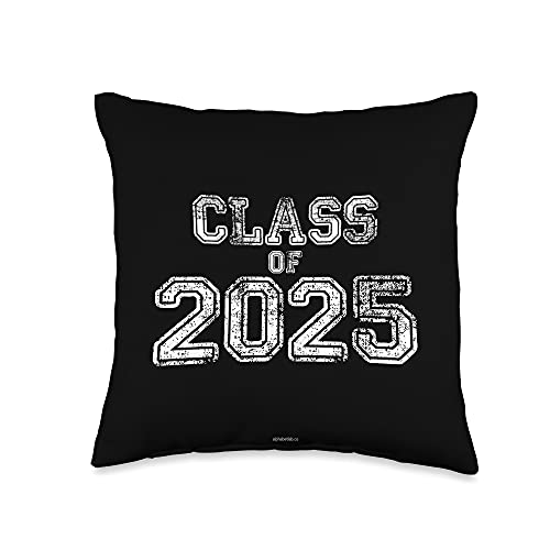 Class of 2025 | Senior 2025 Graduation Vintage School Spirit Throw Pillow