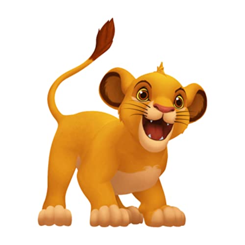 Image of Pretty Ur Party Lion King Theme Paper Cutouts for Birthday Parties, Simba Party Supplies decor, Lion King Birthday Party Decoration, Cut-Outs for Room, Board - Yellow Green (10 pcs)