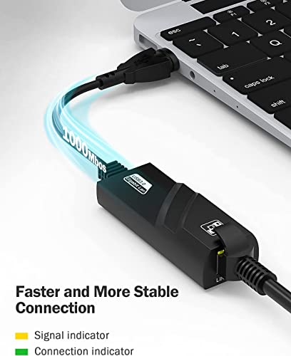 Adptador RJ45 | Hub USB 3.0 com 3 Portas | Adaptador USB para Lan Ethernet Gigabit Placa de Rede Ext