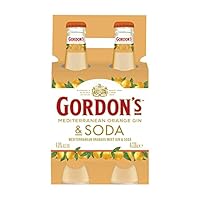 Gordon's Mediterranean Orange Gin & Soda 330mL 4pk, 330 ml (Pack Of 4)