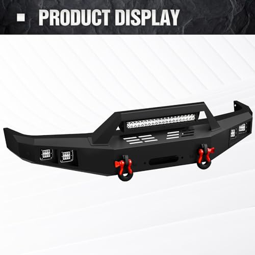 Yzona Y-XBCB-0023-0024-FBM Front & Rear Bumper Compatible With 1999-2004 Land Rover Discovery 2 Rock Crawler Bumper thumb #6