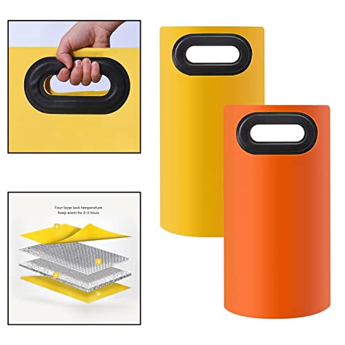 Balde plegable para baño de pies portátil color amarillo miniatura 3