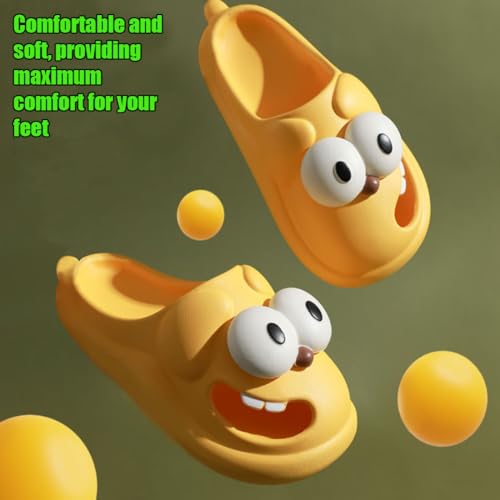 Solemates Slides, Solemate Kissing Slippers For Couples, 3D Big Eye Dog Funny Cartoon Package Head Warm Soft Shoes3
