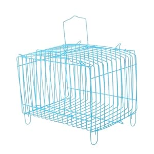 MEISO Parrot Carry Cage: Portable, Spacious, Secure for Outdoor Use, Blue, 17.80 cm (L) x 13.50 cm (W) x 13.00 cm (H)