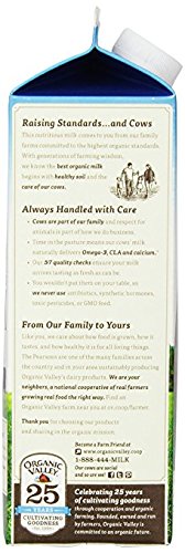 Organic Valley, Organic 2% Reduced Fat Milk, Ultra Pasteurized, Quart, 32 Ounces