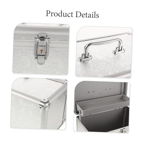 Boîte de rangement outils aluminium compacte - Valise de transport robuste