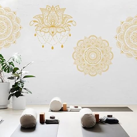 ORIGACH Boho Mandala Wall Decals for Home Cover