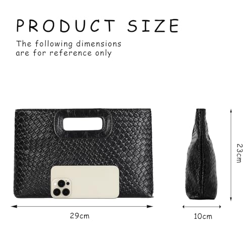 Emprier Clutch Purse for Women Faux Leather Evening Bags With Chain,for Prom Cocktail Wedding - Image 4