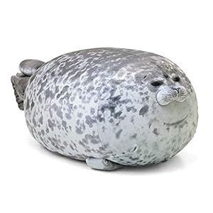 Yewrrite Seal Pillow 60CM/23.6IN Cute Chubby Seal Plush Toy Stuffed Animals Crossing Plush Soft Cotton Plush Seal…