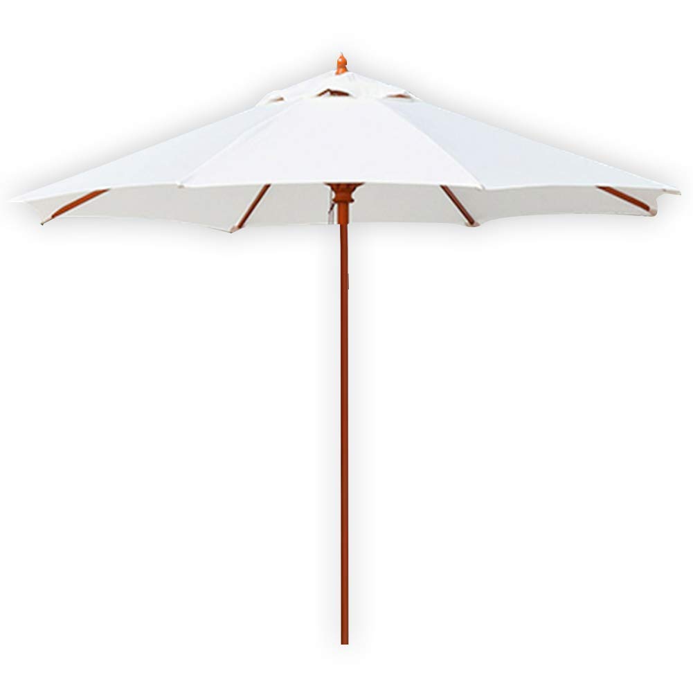 Parasol Octogonal de 2,7 m/8,9 pies, sombrilla de Madera para jardín, protección UV Plegable, Resistente al Agua para Playa/Piscina/Patio, Tienda de campaña, toldo, Tienda de Refugio Solar
