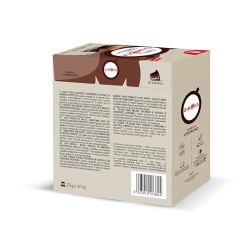 Gimoka, Espresso Cremoso, Intensità 10/13, 50 Capsule Compatibili con Sistema Nespresso, Dolce ed Equilibrato, Note di Nocciola e Frutta Secca, Aroma Morbido e Avvolgente - 2