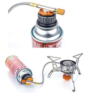 GCA- Camping Stove | Portable Gas Stove and Picnic Butane Gas Burner For Outdoor Camping, Hiking,Stove Burner Adaptor Split Type Furnace Converter Auto-Off Gas Outdoor Cartridge Tank Cylinder Adapter