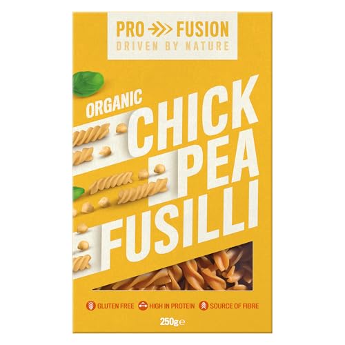 Profusion Organic Chickpea Fusilli, 250g - Grain-Free, High Protein & Vegan-Friendly Pasta